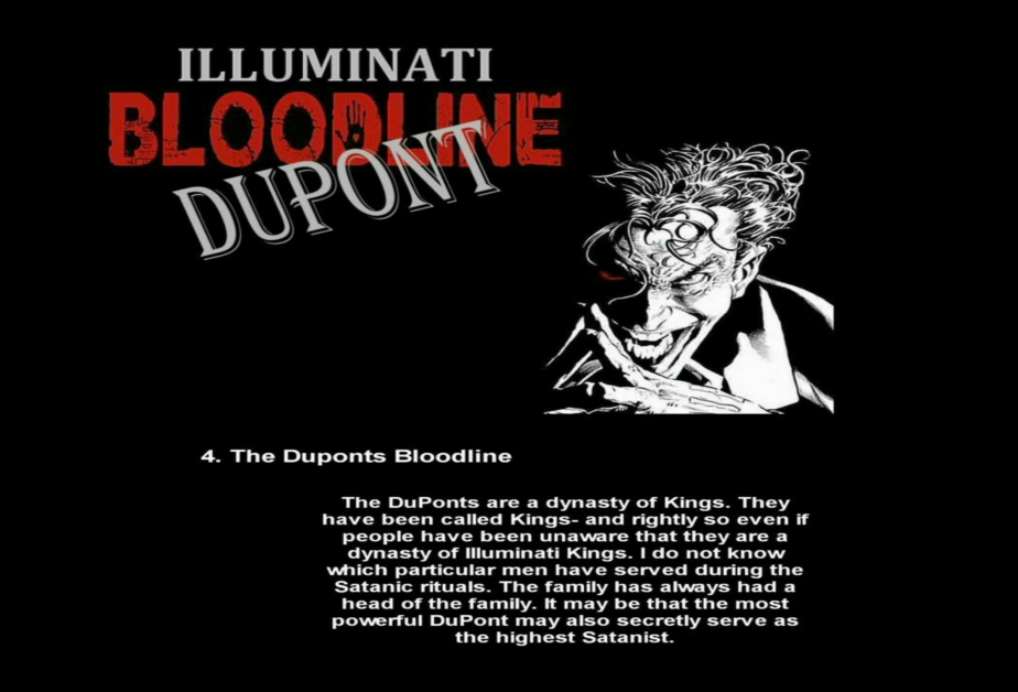 BLOODLINES: THE SATANIC ELITES BLOODLINES, THAT SECRETLY RUNS THE WORLD—THE DUPONT BLOODLINE: A DYNASTY OF SATANIC ROYALTY SCUM… 